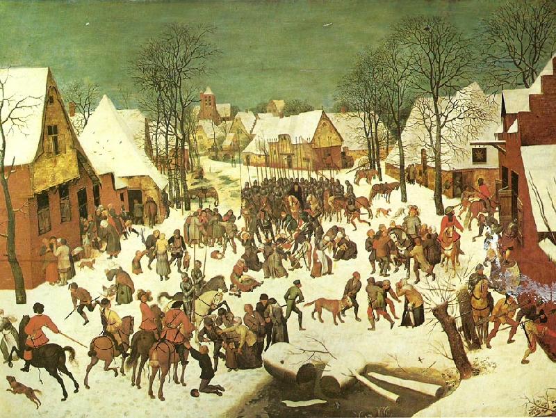 Pieter Bruegel barnamorden i betlehem. china oil painting image